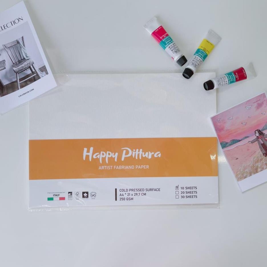 Giấy Vẽ Màu Nước HAPPY Hạng Họa Sĩ 300gsm A5,A4 - Chuyenmythuat68