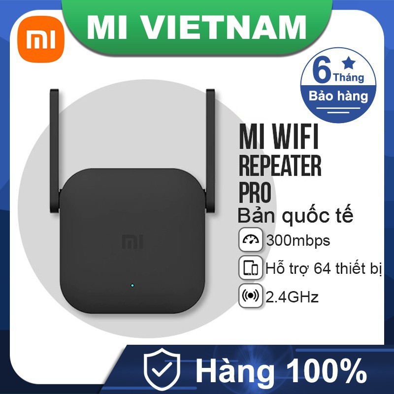 Thiết bị kích sóng Wifi Xiaomi Repeater Pro AC1200 bộ kích sóng wifi Xiaomi Pro Bản quốc tế BH 6 tháng [CHÍNH HÃNG]