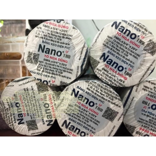 Băng keo điện Nano - TND chính hãng độ dính cao kích thước 10Y~20Y~30Y