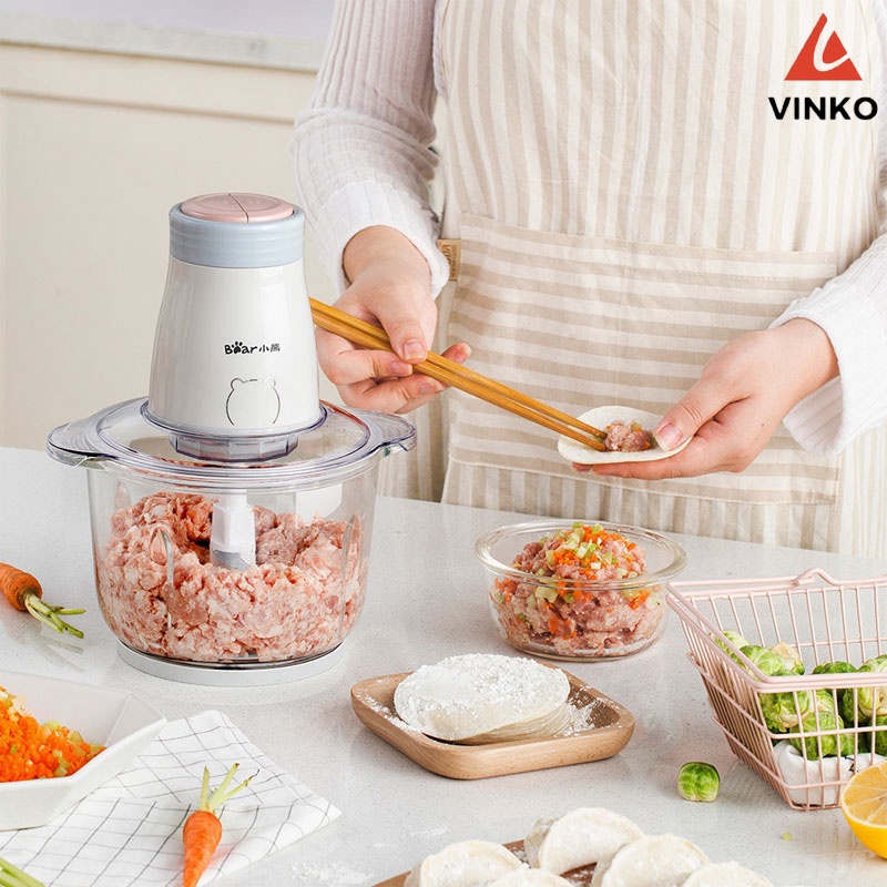 Máy Xay Đa Năng, Máy Xay Thịt Bear Chính Hãng Cối Thủy Tinh Bảo Hành 18 Tháng, Máy Xay Tỏi Ớt B02Q1