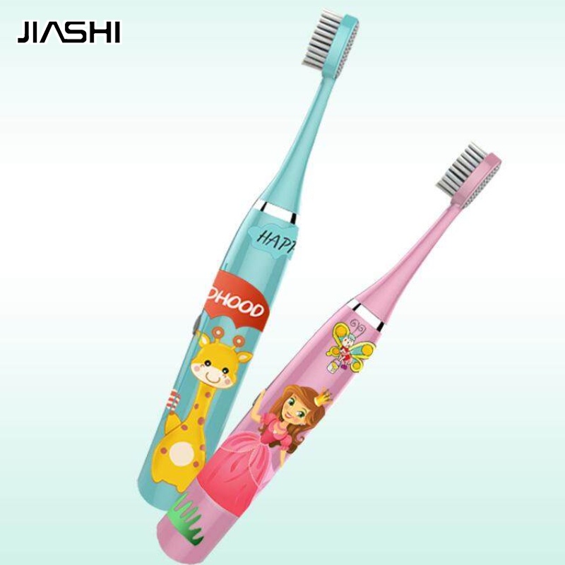 Bàn chải đánh răng điện JIASHI siêu mềm chống thấm nước tự động cho bé 3-6 tuổi