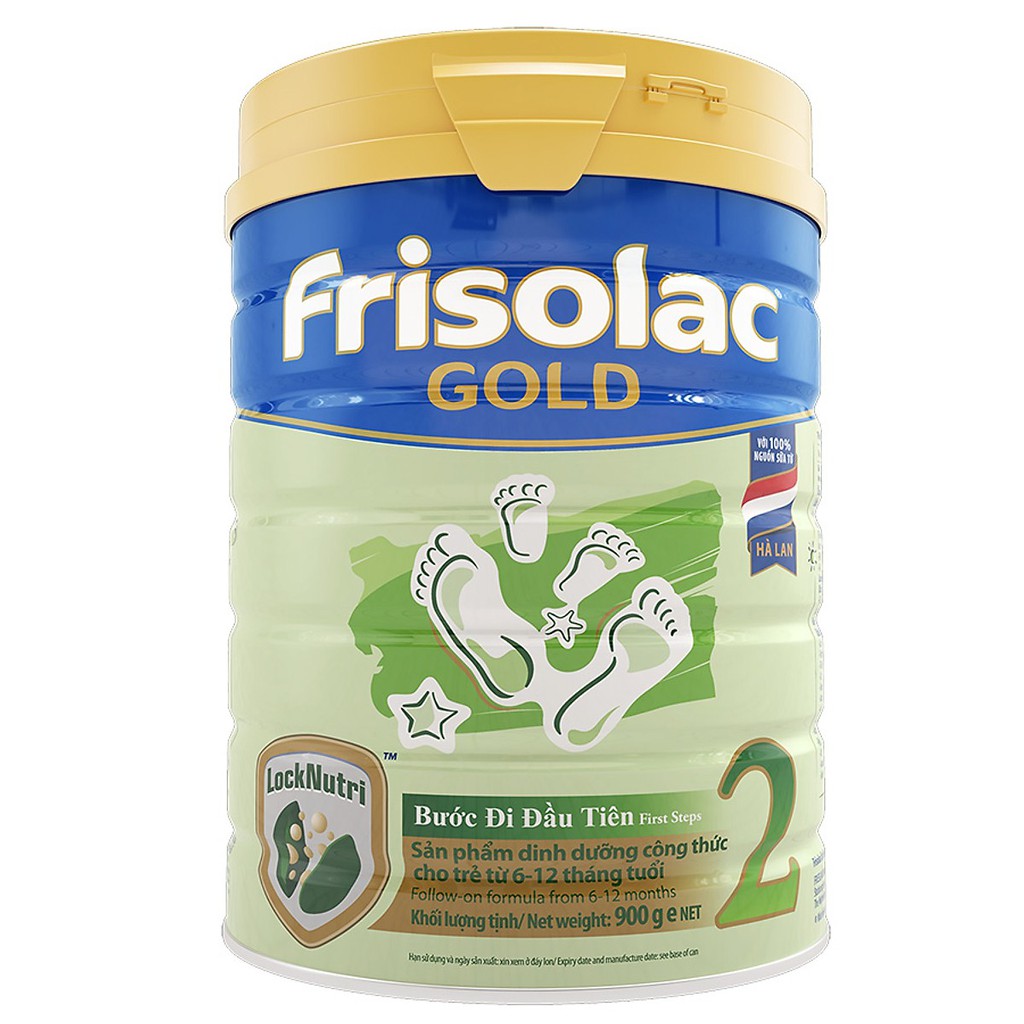 Sữa Frisolac Gold 2 900g(date t8/2022)