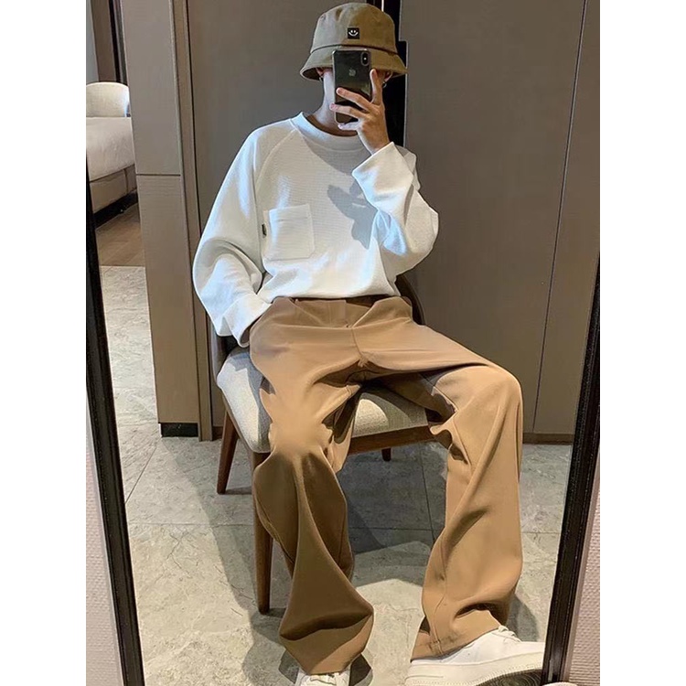 Quần tây ống rộng tùy chọn màu sắc thời trang cho nam