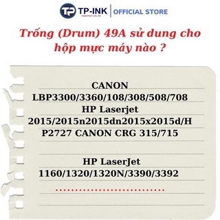Trống 49A phấn dùng cho máy 3300, 2015......