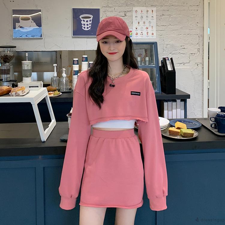 Bộ đồ tay dài in chữ thời trang dành cho nữ