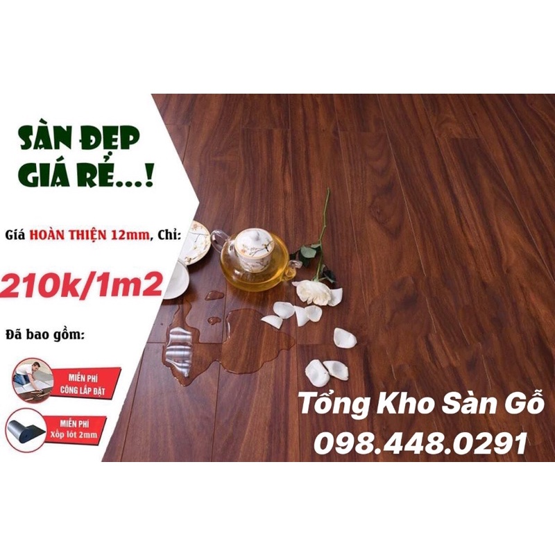 SÀN GỖ CÔNG NGHIỆP 12mm