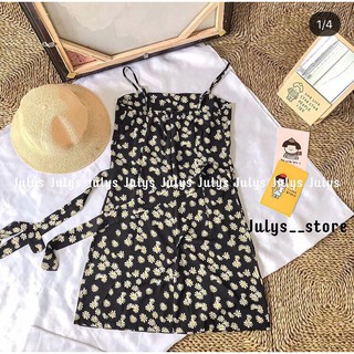 Đầm 2 dây hoa cúc - DV01