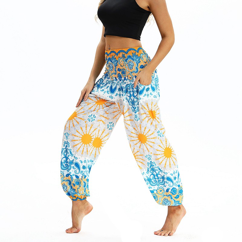 Quần Tập Yoga In Hoa Phong Cách Bohemian Cho Nữ | BigBuy360 - bigbuy360.vn