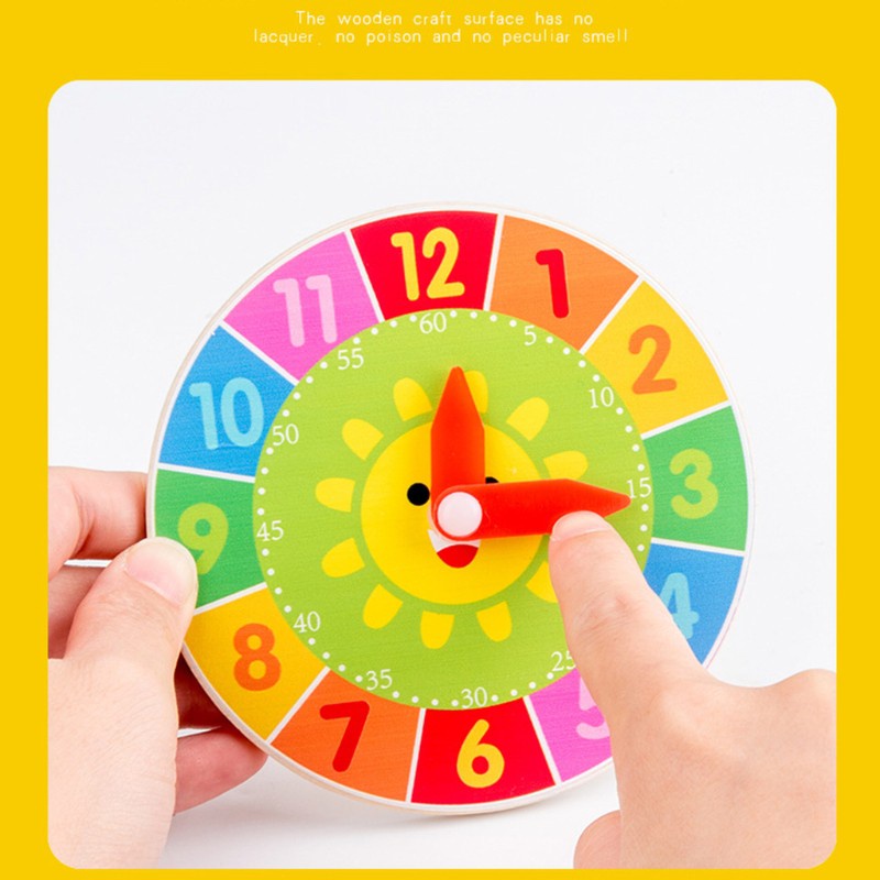 Đồ Chơi Đồng Hồ Giúp Giáo Dục Sớm Theo Phương Pháp Montessori Dành Cho Trẻ Em
