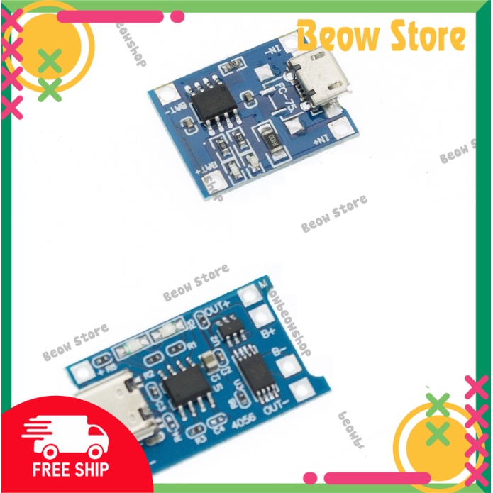 Mạch Sạc Xả Bảo Vệ Pin 1s TP4056 Có Bảo Vệ, Type C Dùng Độ Chế, Chất lượng tốt.