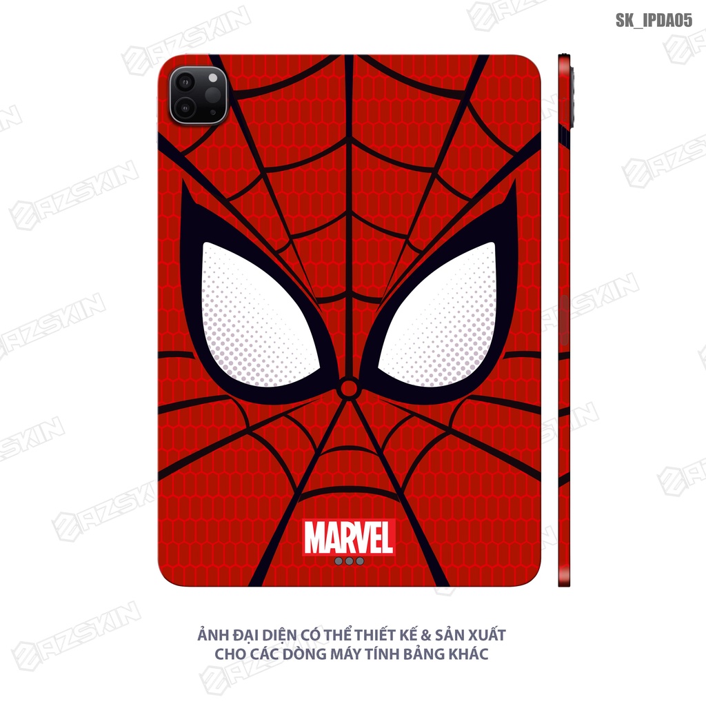 Miếng Dán Skin Marvel Spider Man IPad Pro/Air/Gen/Mini |SK_IPDA05| Chất Liệu Skin 3M Cao Cấp, Chống Nước, Khuôn Cắt CNC