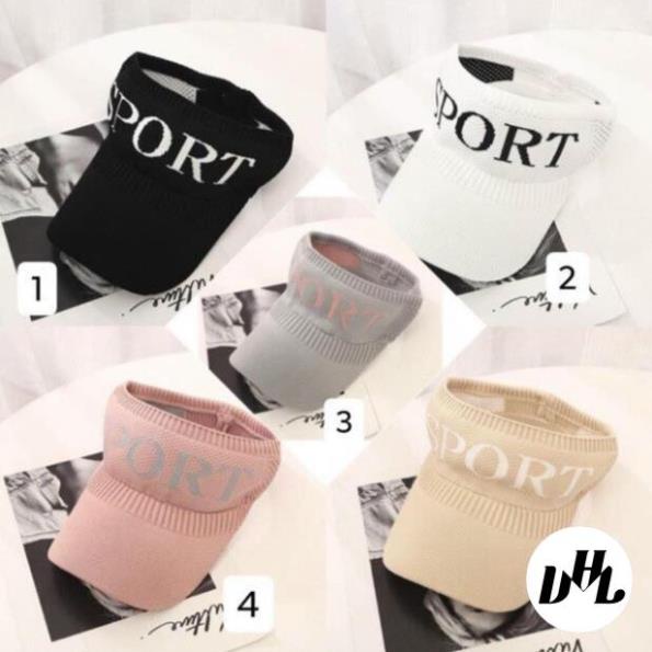 Mũ thể thao nửa đầu SPORT [ FREE SHIP ] nón kết nửa đầu thời trang dành cho nữ phong cách Hàn Quốc