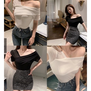 [PASS] Áo lệch vai sang chảnh hàn quốc