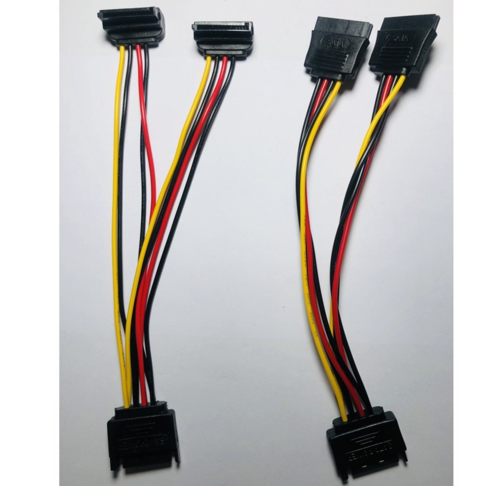 Cáp chia nguồn sata 1 ra 2 đầu vuông góc 90 độ