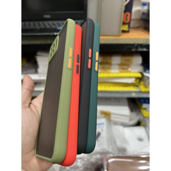 Ốp lưng OPPO F17/A73/ F17 Pro / A93 / Reno 4F / Reno 4 Lite viền màu chống bẩn lưng nhám có bảo vệ camera