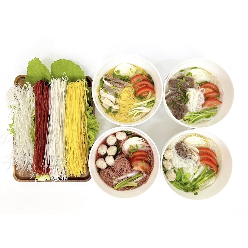 Bún miến phở sợi khô các loại (đặc sản các vùng miền), chế biến dễ dàng, nhiều sự lựa chọn