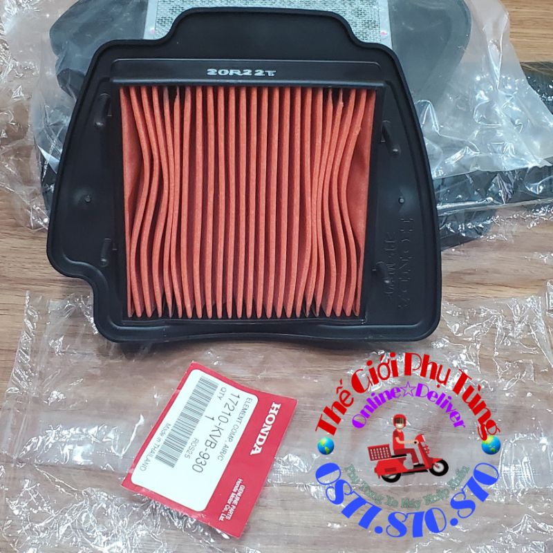 Lọc gió AB đời đầu, Click VN zin Honda Thái Lan nhập khẩu - 17210-KVB-930