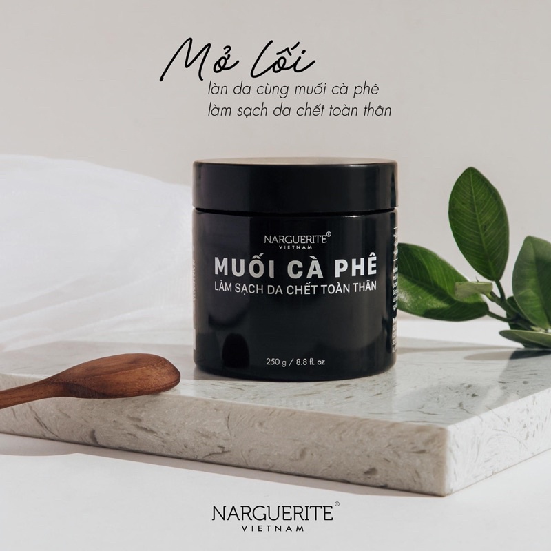 [Combo 3 Hộp] Muối Cà Phê Narguerite Tẩy Tế Bào Chết Body