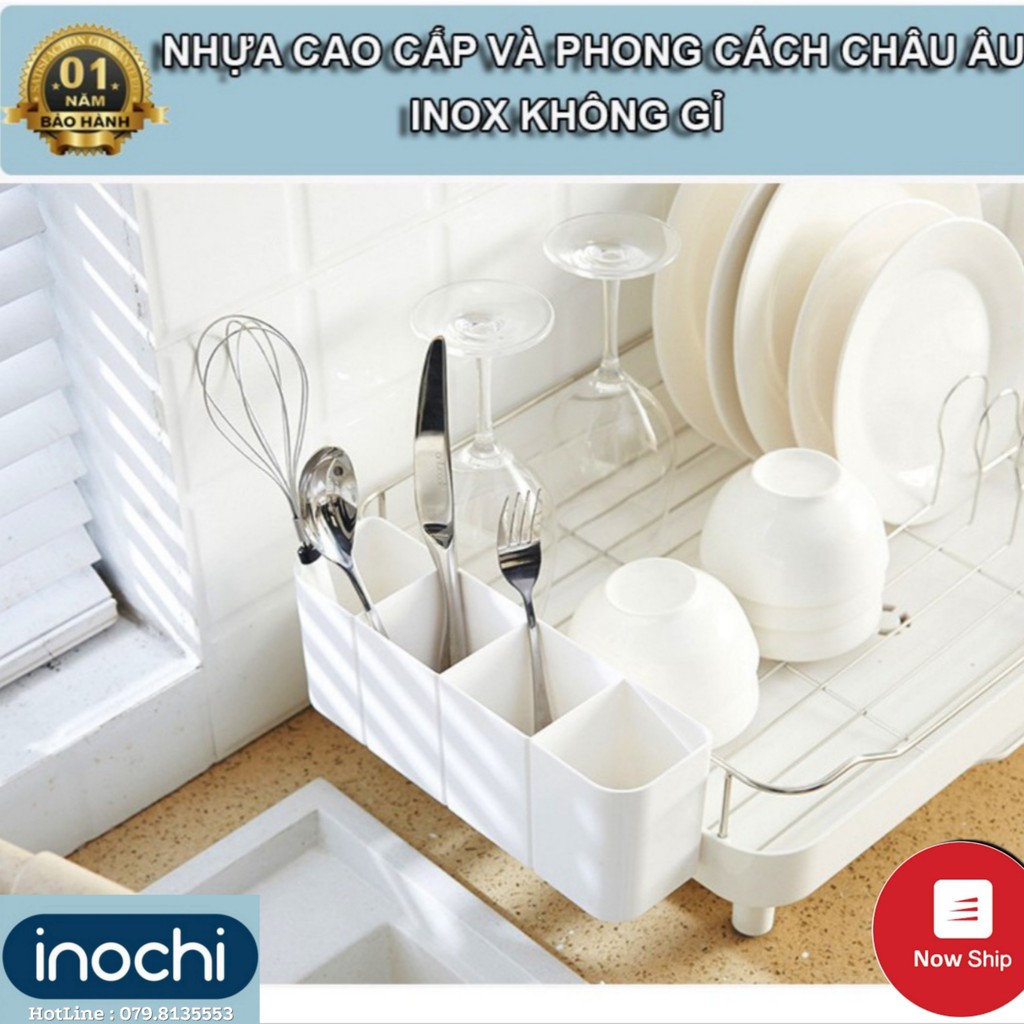 KỆ ÚP CHÉN 2 TẦNG NHỰA CAO CẤP INOCHI ,Kệ Chén ,Kệ inox ,Kệ thông minh