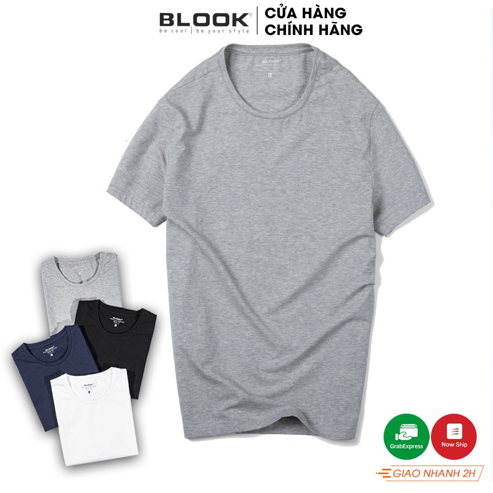 [MÀU MỚI] Áo thun nam cổ tròn basic vải cotton co giãn 4 chiều mềm mại mã 35531 - BLOOK