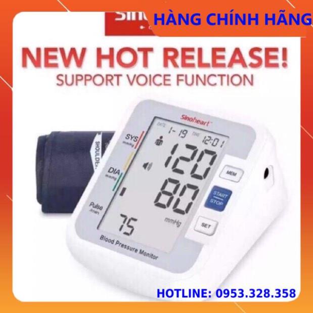 Máy huyết áp điện tử, máy đo huyết áp sinocare sinoheart ba-801 công nghệ đức bh 3 năm