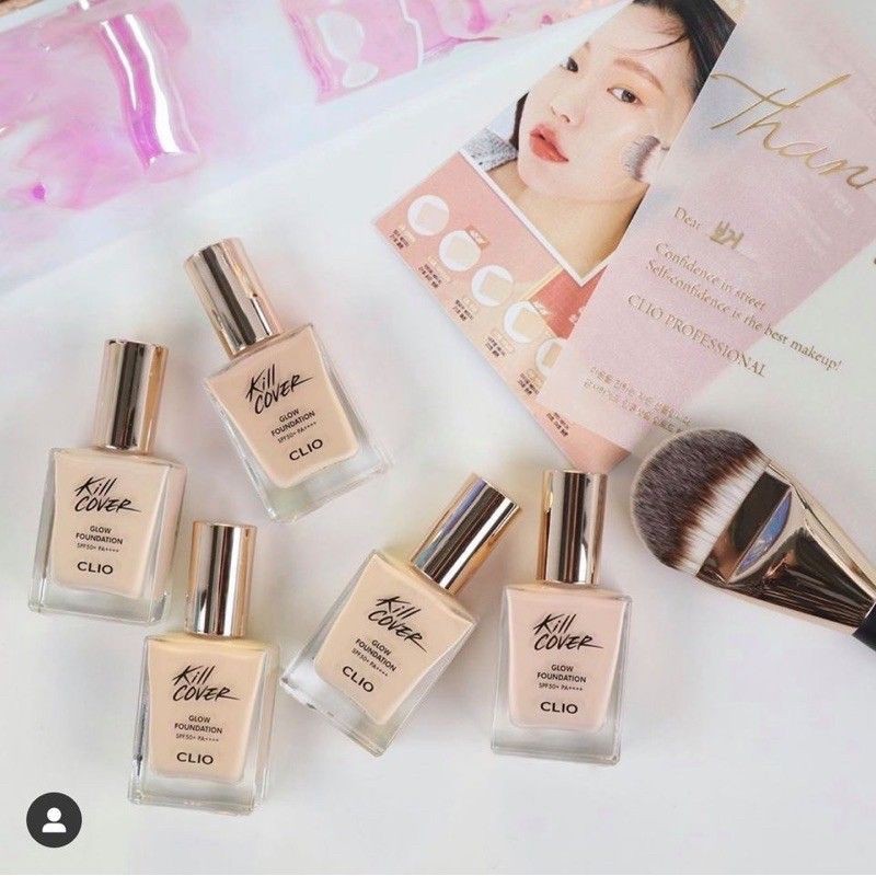 Kem Nền Căng Bóng Clio Kill Cover Glow Foundation SPF 50