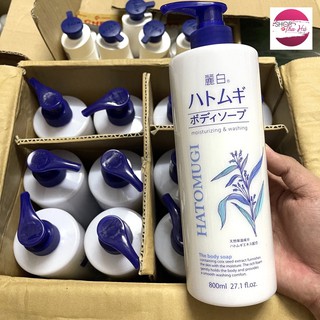 Sữa tắm hạt ý dĩ hatomugi 800ml