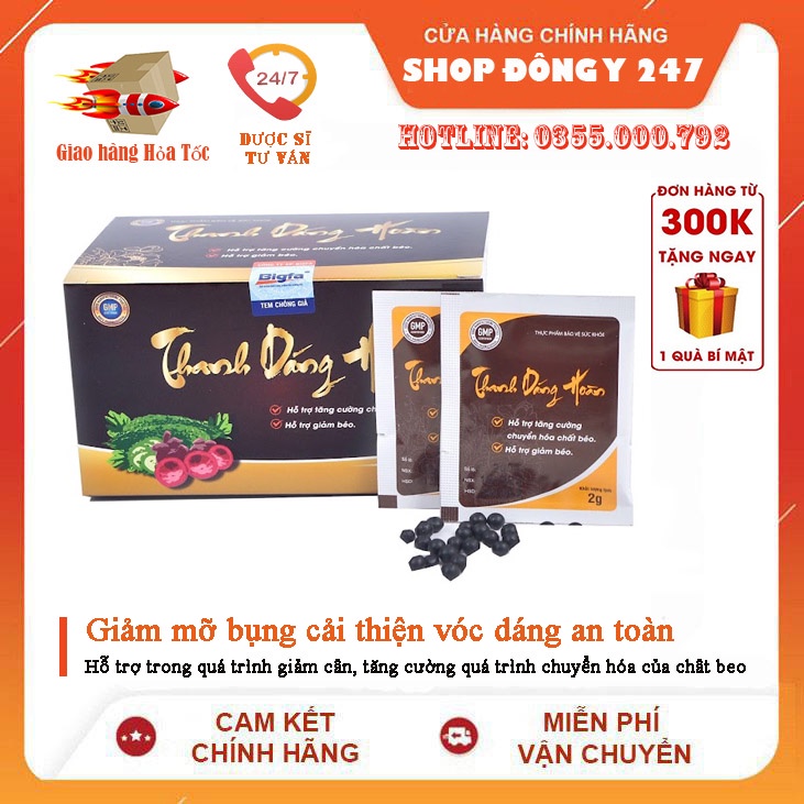✅ Thanh Dáng Hoàn giảm cân an toàn hiệu quả giữ dáng đẹp da