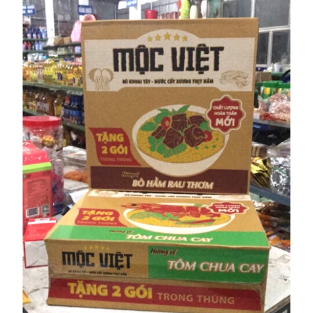 Thùng 30 Gói Mộc Việt Chất Lượng Hoàn Toàn Mới 75g