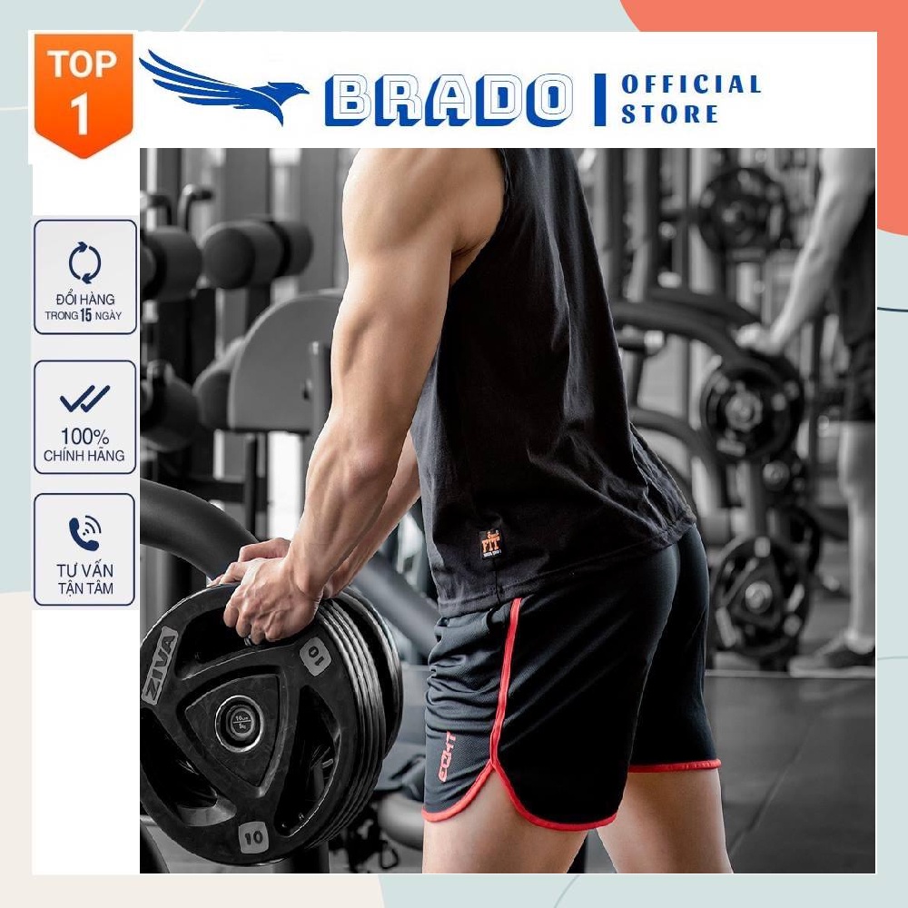 Quần Đùi Nam, Quần Tập Gym, Chơi Thể Thao, Chạy Bộ ECHT Hot 2022 Chất Vải Cotton Thái Co Giãn, Mềm Mịn, Thoáng Mát