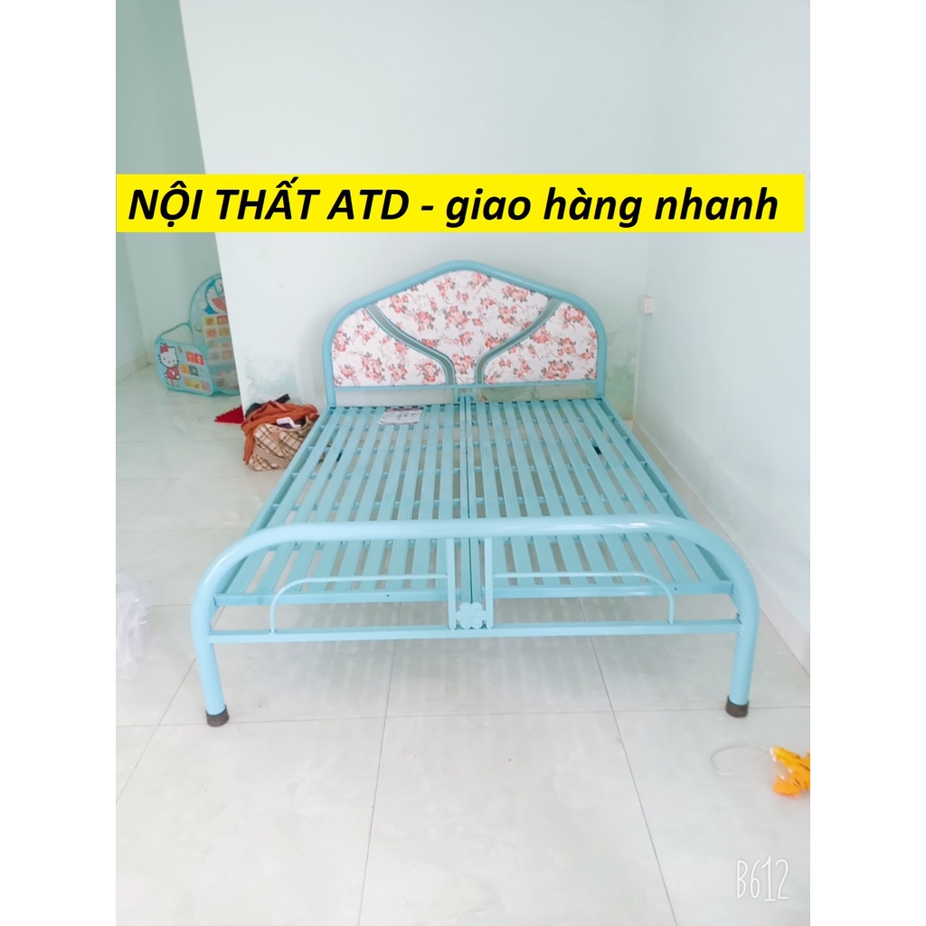 Giường sắt dày dặn ngang 80cm, 1m, 1m2, 1m4, 1m6, 1m8 hình thực tế