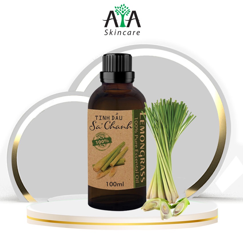 Tinh dầu sả chanh nguyên chất giúp thơm phòng, thư giãn và đuổi muỗi 100ml - avaskincare
