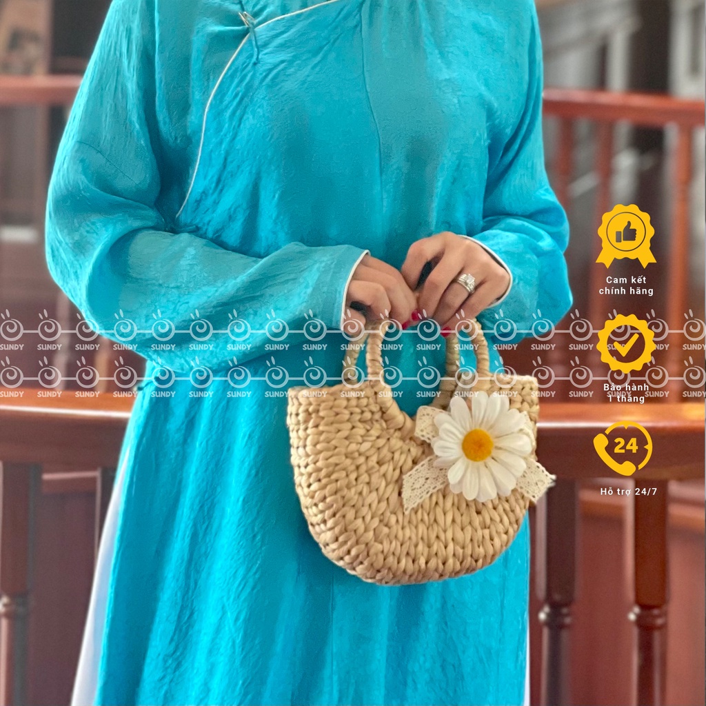Túi Lục Bình Đáy Bầu SUNDY Chất Liệu Tự Nhiên, Thiết Kế Đơn Giản, Vintage - TL009