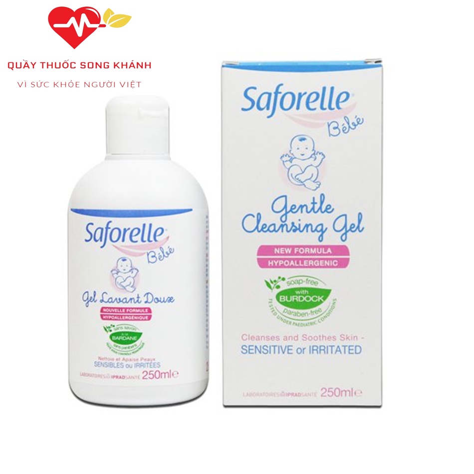 Sữa tắm saforelle cho bé không gây kích ứng da,phù hợp với làn da nhạy cảm