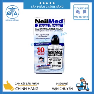 Bình rửa mũi Neilmed Sinus Rinse Starter Kit 240ml kèm 10 gói muối rửa cho người lớn