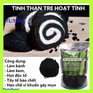 Túi bột than tre làm bánh, trà sữa 100gr