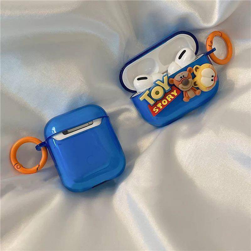 Vỏ bảo vệ hộp sạc tai nghe Bluetooth Airpods1/2 Pro3 hình hổ Disney dễ thương