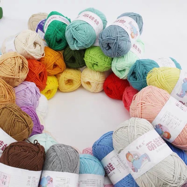 Len baby yarn bảng màu 2
