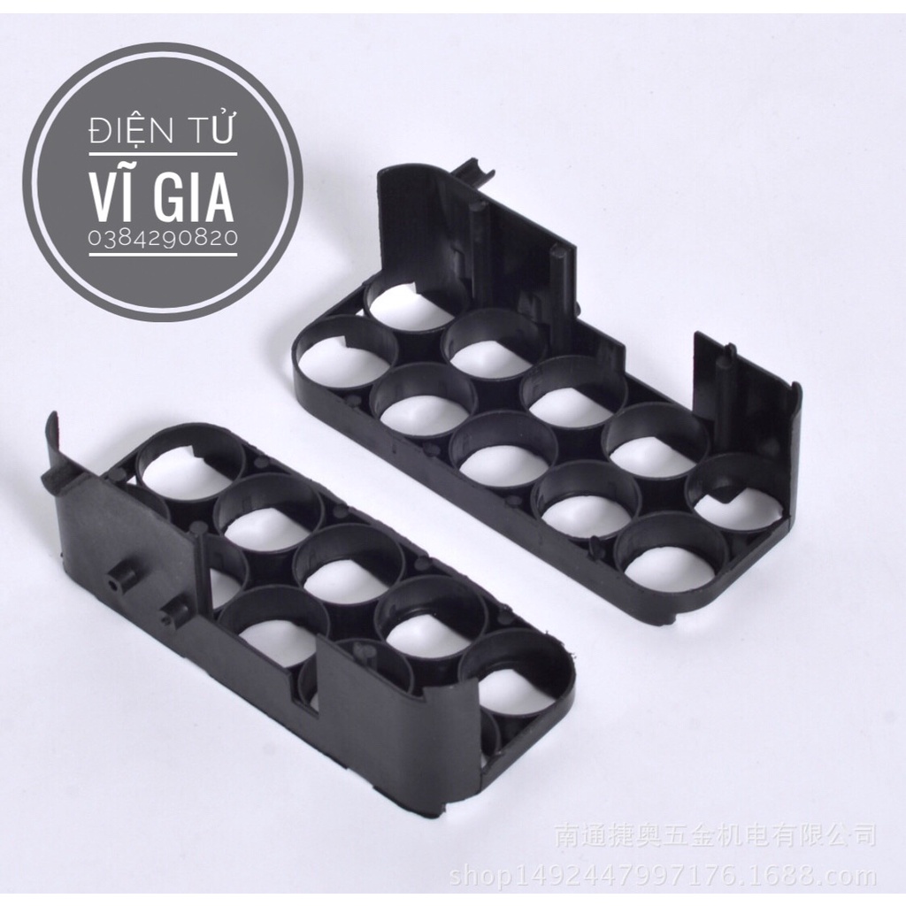 Khung pin 18650 makita 2 hàng chứa được tổng 10 cell kích thước vừa bằng vỏ makita 2 hàng