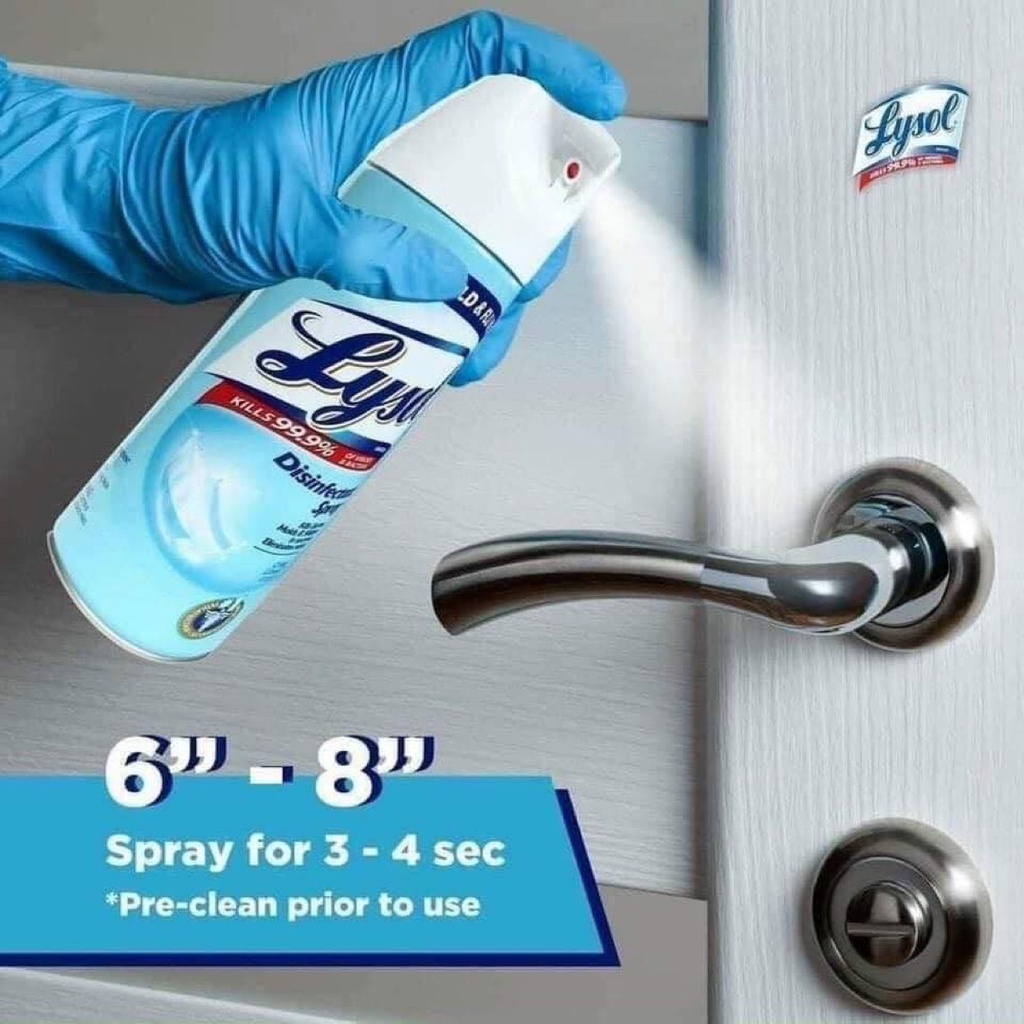 Xịt diệt khuẩn Lysol Disinfectant Spray 538gr - EDS Hàng Mỹ