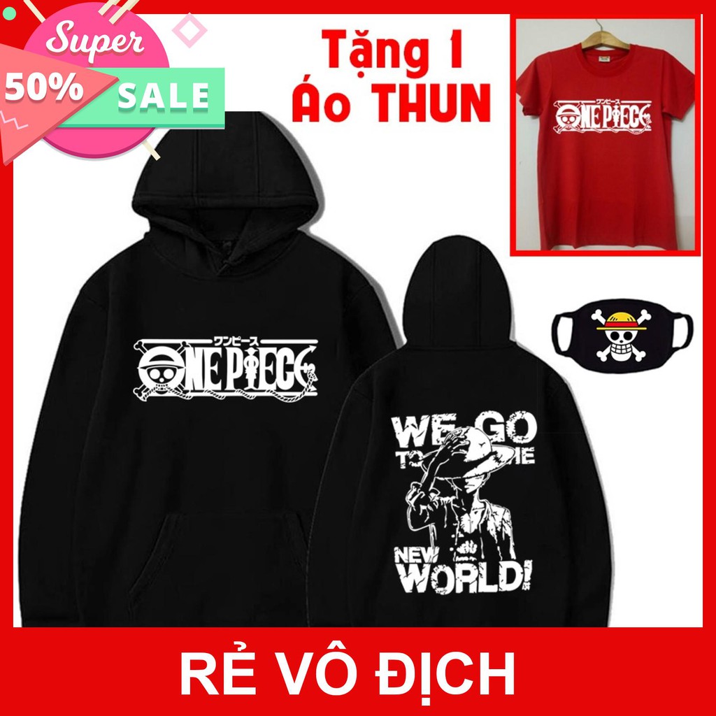 [KM Khủng ] Áo khoác áo hoodie One Piece Luffy  giá siêu rẻ nhất vịnh bắc bộ