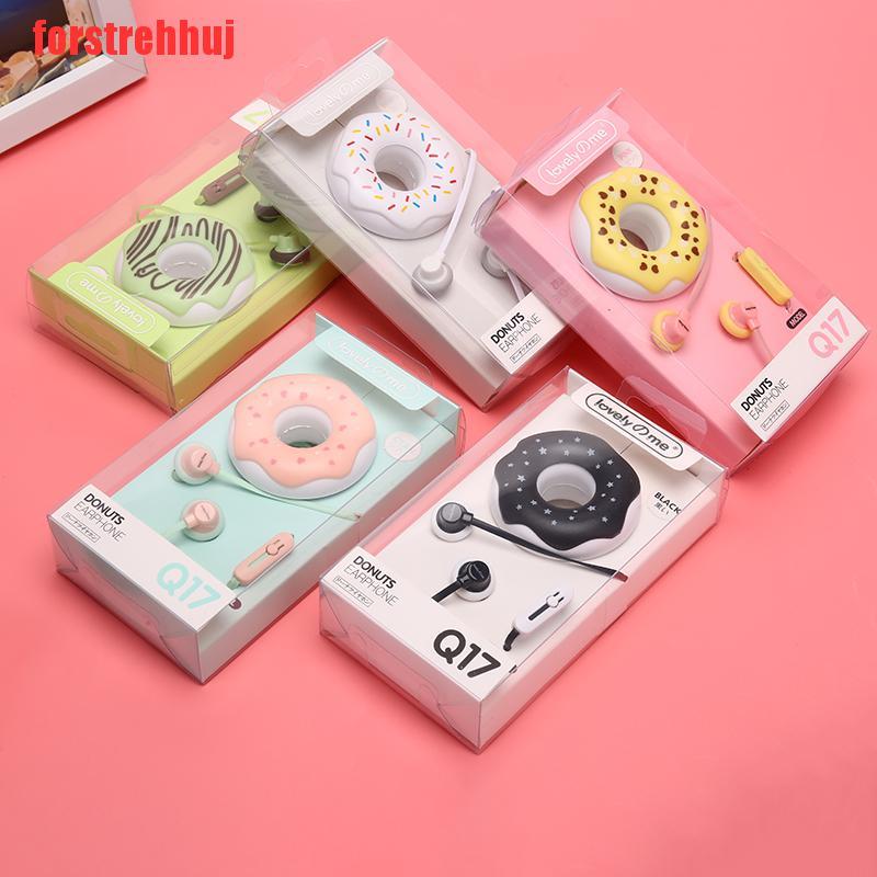 Tai Nghe Nhét Tai Jack 3.5mm Hình Bánh Donut Dễ Thương | BigBuy360 - bigbuy360.vn