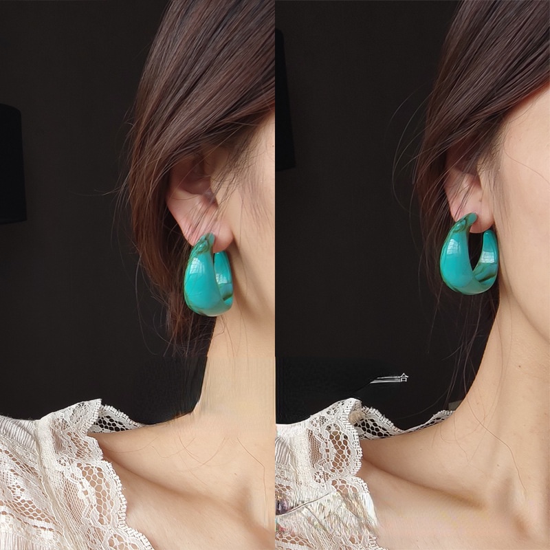 (MớI) Bông Tai HìNh Chim Công ĐíNh Đá Xinh XắN