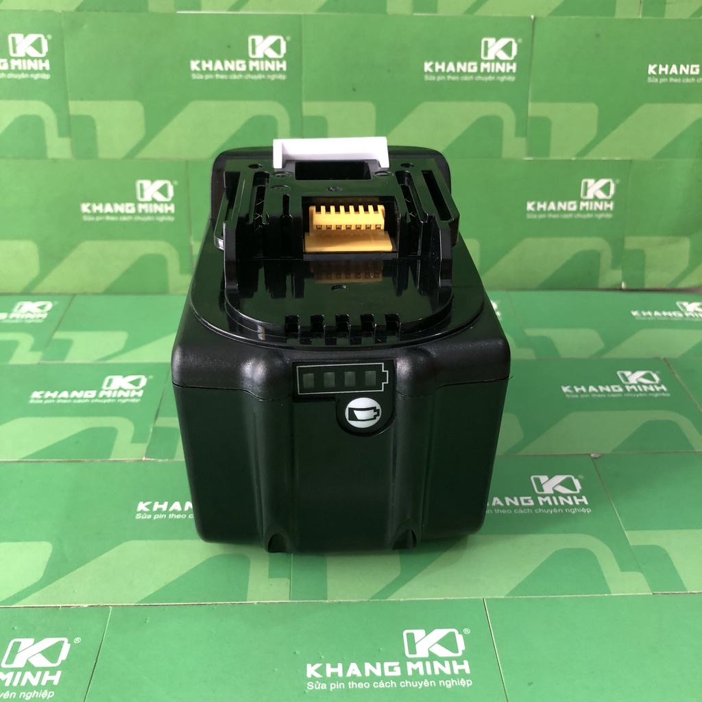 Led báo pin Makita vỏ Zin và Adaptor 4S 14.4V và 5S 18V 21V, 4 led ngang