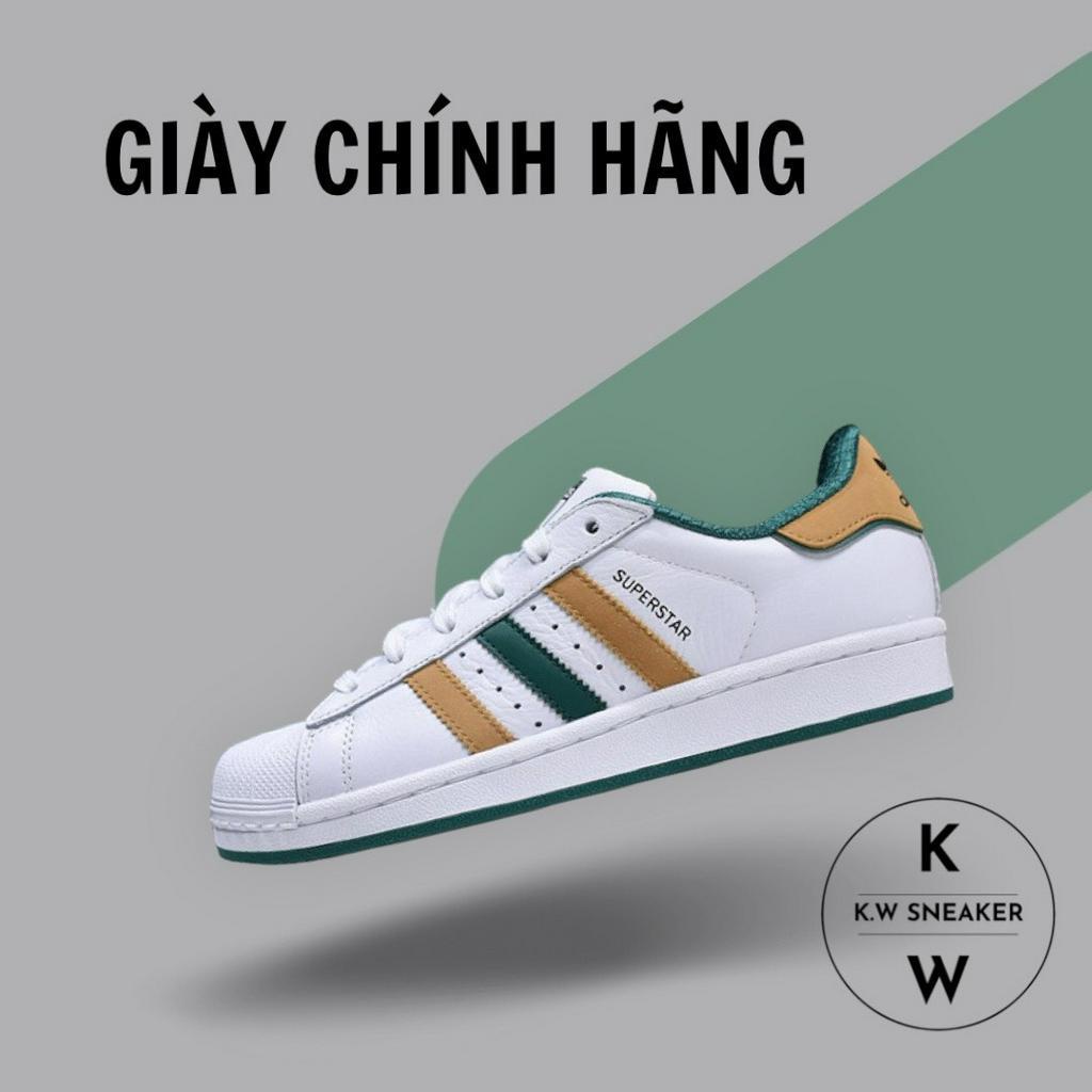 Giày SuperStar Nâu Green, Trắng, Trắng Cam Xanh chính hãng