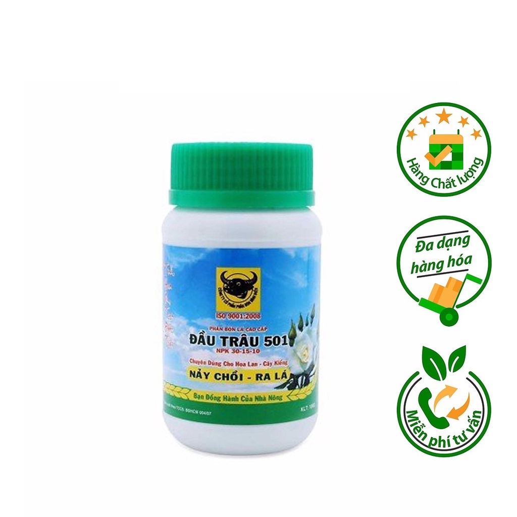 Set 3 chai 100gram Đầu Trâu MK 501 phân bón lá kích thích chồi lá phát triển mạnh MK501