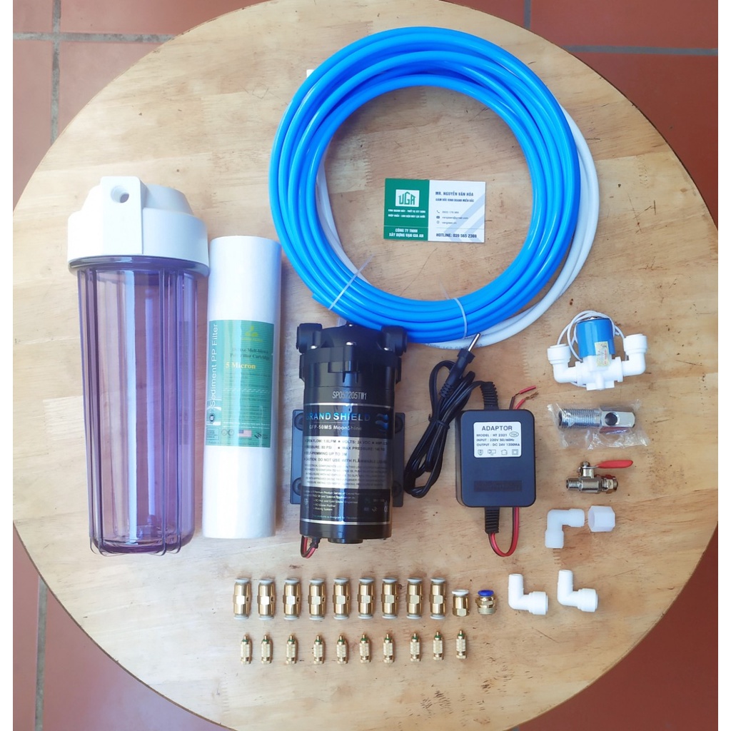 Máy Phun Sương - Tưới Cây 10 Béc Tặng Cốc Lọc Đầu Nguồn - HOAKarofi