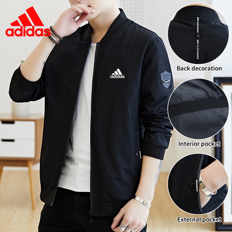 Áo Khoác Bóng Chày Bomber Cổ Đứng Chống Thấm Nước Chắn Gió Phong Cách Hàn Quốc Cho Nam