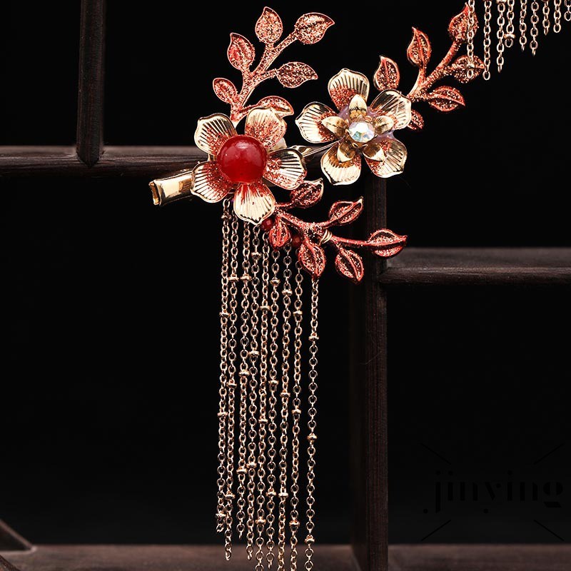 GETNOIVAS Bộ Phụ Kiện Cài Tóc Phong Cách Trung Hoa Cổ Trang Cho Nữ