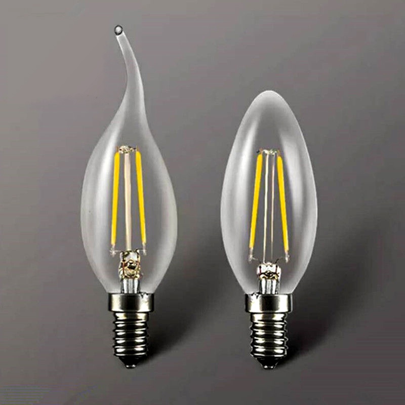 Bóng Đèn LED E14 LED 2W 4W 6W AC 220V Ánh Sáng Trắng Ấm Tiện Dụng